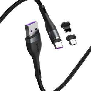 Câble USB magnétique Zinc 3en1