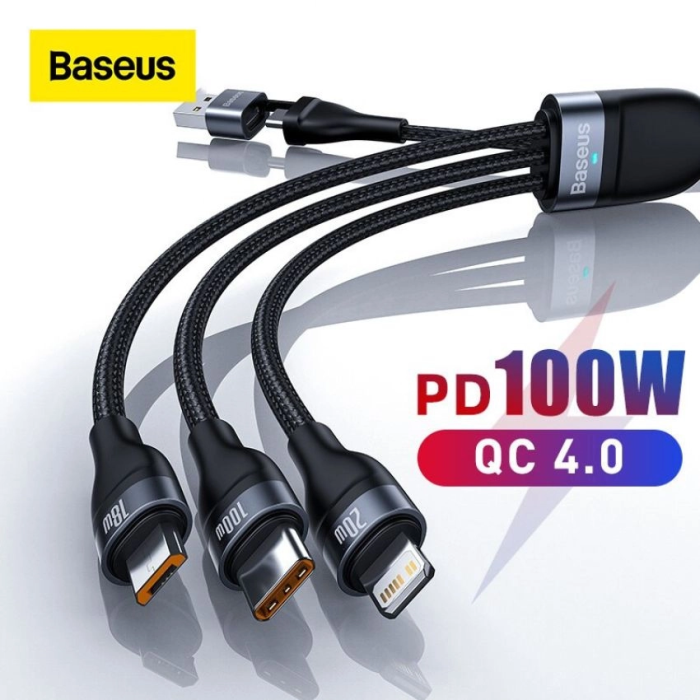 BASEUS CABLE FLASH SERIES II 3 IN 1